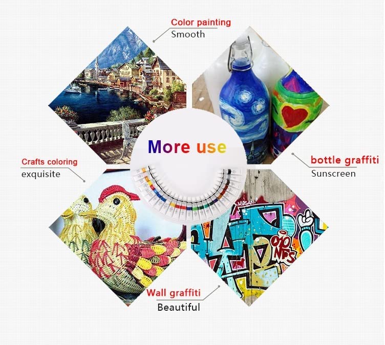 Acrylic Paint Set 12 Pc