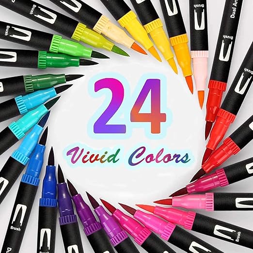 BRUSH PEN SET 24 PCS
