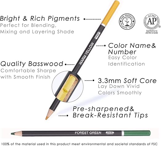 OIL COLOUR PENCIL 72 PCS